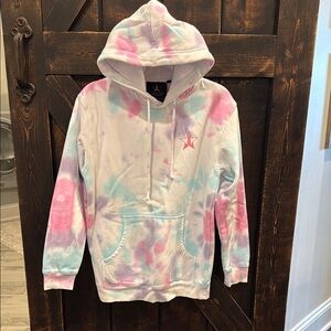Jeffree Star Tie-Dye Hoodie - Pink, Blue, White